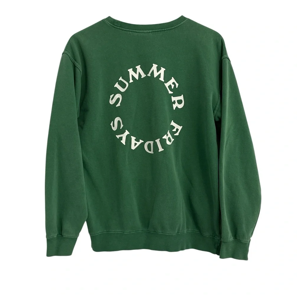 Summer Fridays Green Sweatshirt - M - Picture 4 of 8